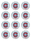 Montreal Canadiens Edible Cupcake Toppers (12 Images) Cake Image Icing Sugar Sheet