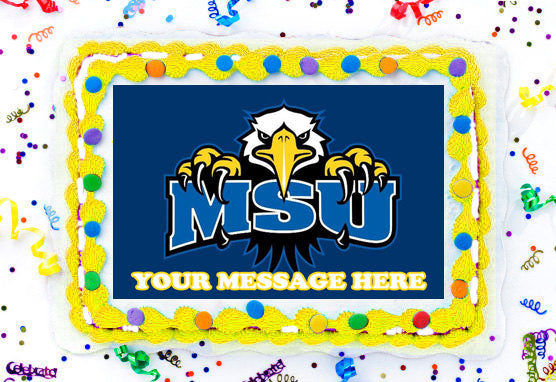 Morehead State Eagles Edible Image Cake Topper Personalized Birthday Sheet Decoration Custom Party Frosting Transfer Fondant