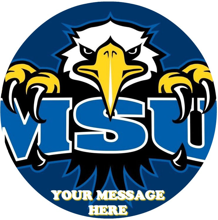 Morehead State Eagles Edible Image Cake Topper Personalized Birthday Sheet Custom Frosting Round Circle