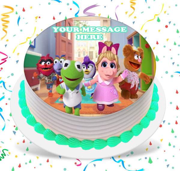 Muppet Babies Cake Topper Ms Piggy, Kermit,gonzo,animal, Summer & Fuzzie.  First Birthday Party Theme. Party Supplies - Etsy