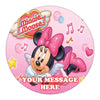 Minnie Mouse Edible Image Cake Topper Personalized Birthday Sheet Custom Frosting Round Circle