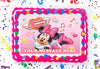 Minnie Mouse Edible Image Cake Topper Personalized Birthday Sheet Decoration Custom Party Frosting Transfer Fondant