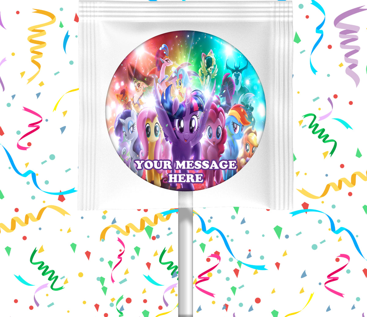 My Little Pony Lollipops Party Favors Personalized Suckers 12 Pcs
