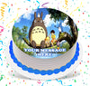 My Neighbor Totoro Edible Image Cake Topper Personalized Birthday Sheet Custom Frosting Round Circle