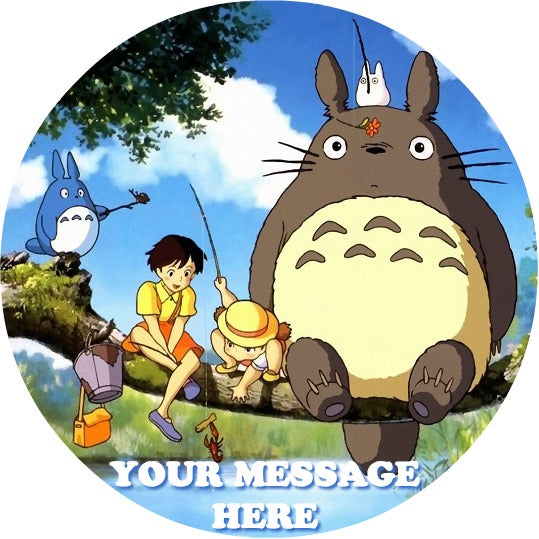 My Neighbor Totoro Edible Image Cake Topper Personalized Birthday Sheet Custom Frosting Round Circle