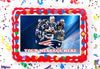 New England Patriots Edible Image Cake Topper Personalized Birthday Sheet Decoration Custom Party Frosting Transfer Fondant