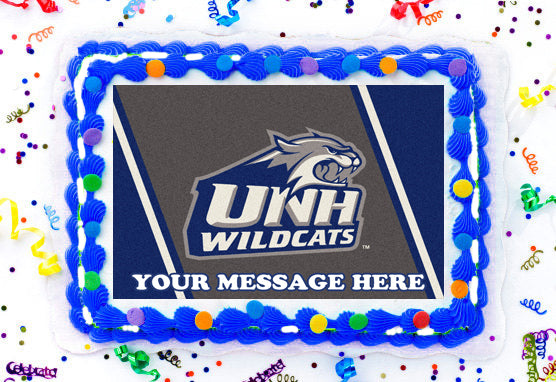 New Hampshire Wildcats Edible Image Cake Topper Personalized Birthday Sheet Decoration Custom Party Frosting Transfer Fondant