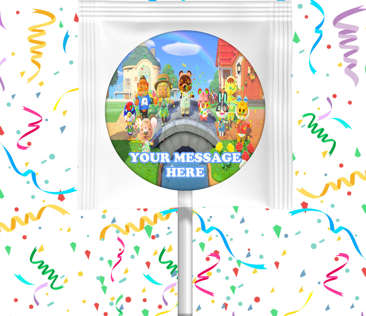Animal Crossing New Horizons Lollipops Party Favors Personalized Suckers 12 Pcs