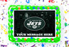 New York Jets Edible Image Cake Topper Personalized Birthday Sheet Decoration Custom Party Frosting Transfer Fondant