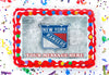 New York Rangers Edible Image Cake Topper Personalized Birthday Sheet Decoration Custom Party Frosting Transfer Fondant