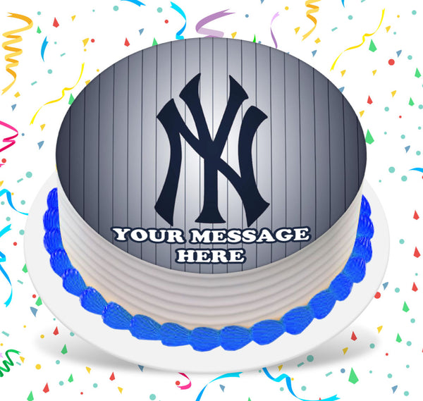 NY Yankees Personalized Edible Print Premium Cake Topper Frosting Shee –  Edible Toppers & More