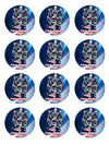New England Patriots Edible Cupcake Toppers (12 Images) Cake Image Icing Sugar Sheet