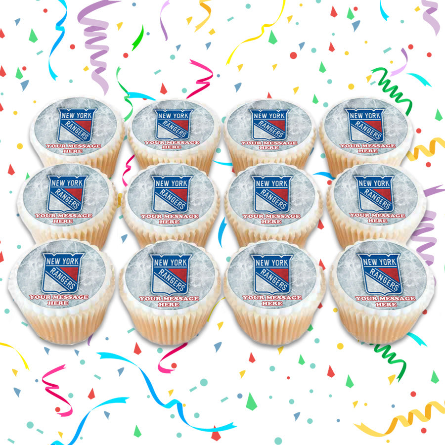 New York Rangers - Edible Cake Topper OR Cupcake Topper, Decor