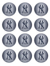 New York Yankees Edible Cupcake Toppers (12 Images) Cake Image Icing Sugar Sheet