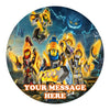 Nexo Knights Edible Image Cake Topper Personalized Birthday Sheet Custom Frosting Round Circle
