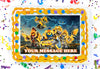 Nexo Knights Edible Image Cake Topper Personalized Birthday Sheet Decoration Custom Party Frosting Transfer Fondant