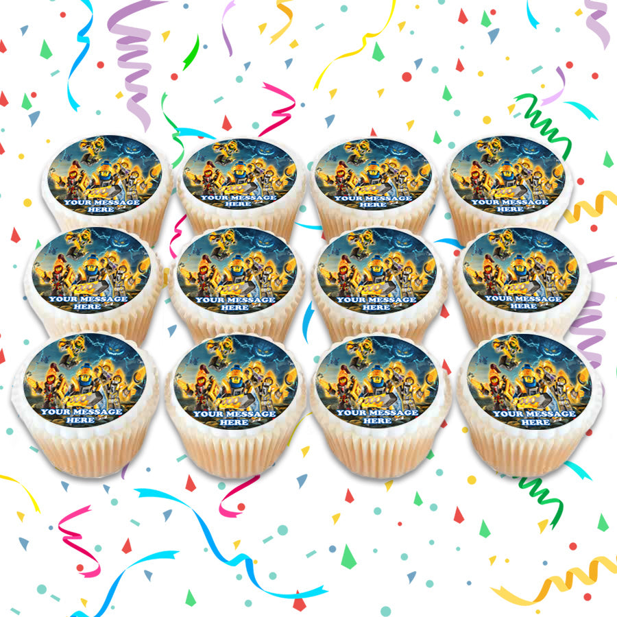 Nexo Knights Edible Cupcake Toppers (12 Images) Cake Image Icing Sugar Sheet