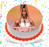 Nicki Minaj Edible Image Cake Topper Personalized Birthday Sheet Custom Frosting Round Circle