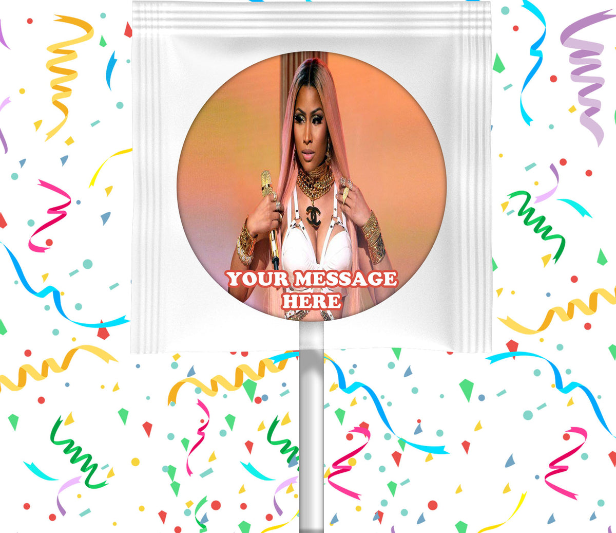 Nicki Minaj Lollipops Party Favors Personalized Suckers 12 Pcs