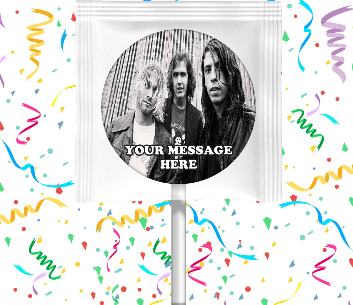 Nirvana Lollipops Party Favors Personalized Suckers 12 Pcs