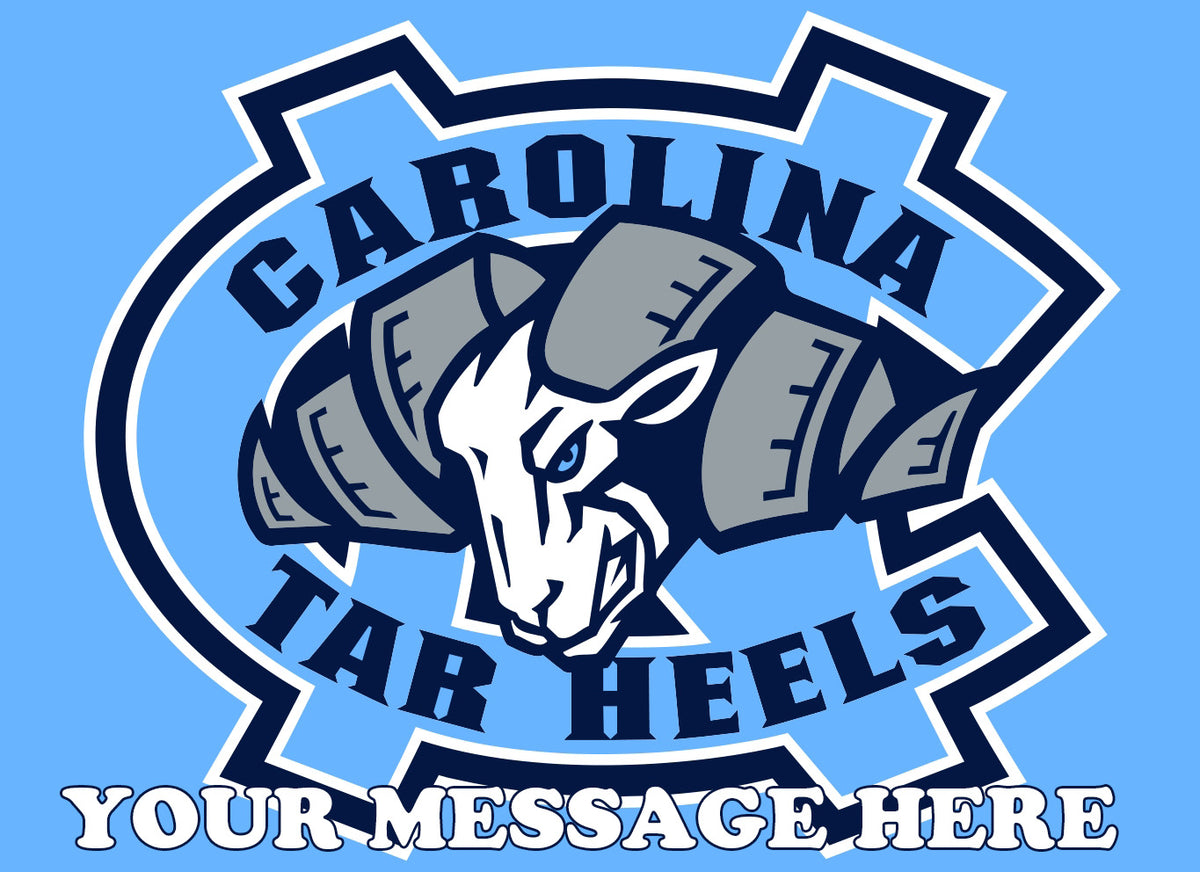 North Carolina Tar Heels Edible Image Cake Topper Personalized Birthday Sheet Decoration Custom Party Frosting Transfer Fondant