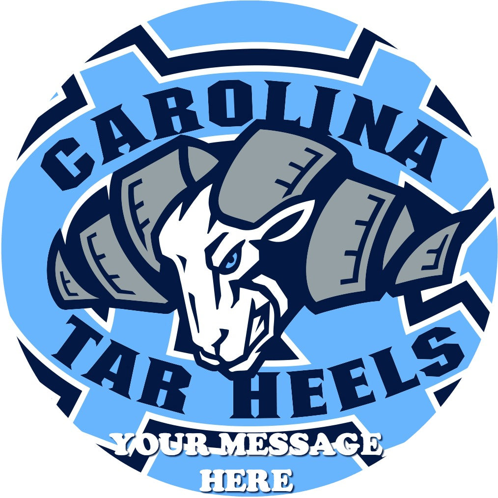 North Carolina Tar Heels Edible Image Cake Topper Personalized Birthday Sheet Custom Frosting Round Circle