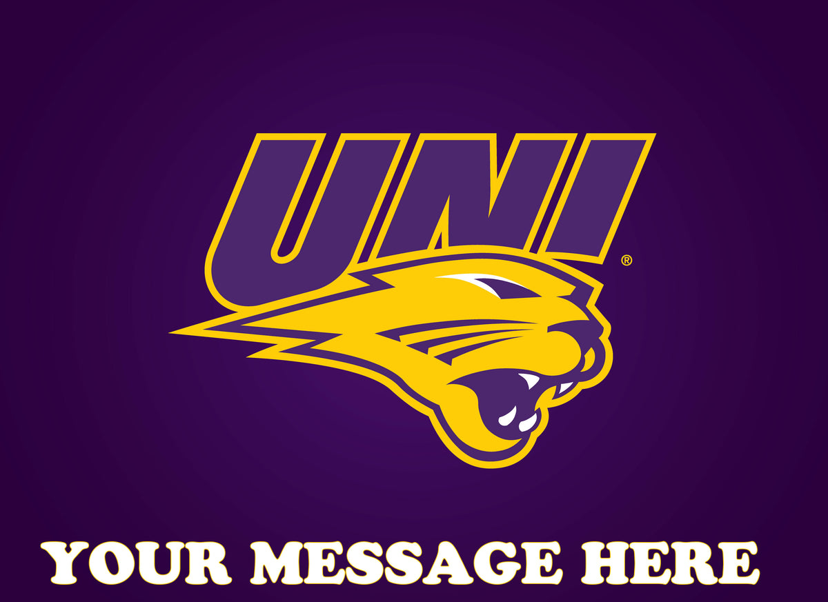 Northern Iowa Panthers Edible Image Cake Topper Personalized Birthday Sheet Decoration Custom Party Frosting Transfer Fondant