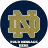 University Of Notre Dame Edible Image Cake Topper Personalized Birthday Sheet Custom Frosting Round Circle