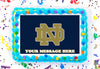 University Of Notre Dame Edible Image Cake Topper Personalized Birthday Sheet Decoration Custom Party Frosting Transfer Fondant