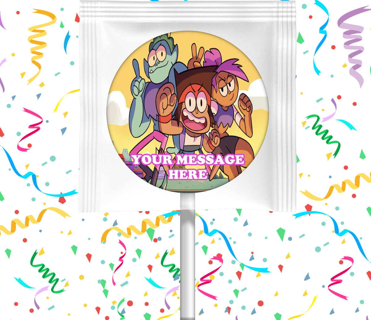 OK KO Let's Be Heroes Lollipops Party Favors Personalized Suckers 12 Pcs