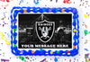 Las Vegas Oakland Raiders Edible Image Cake Topper Personalized Birthday Sheet Decoration Custom Party Frosting Transfer Fondant