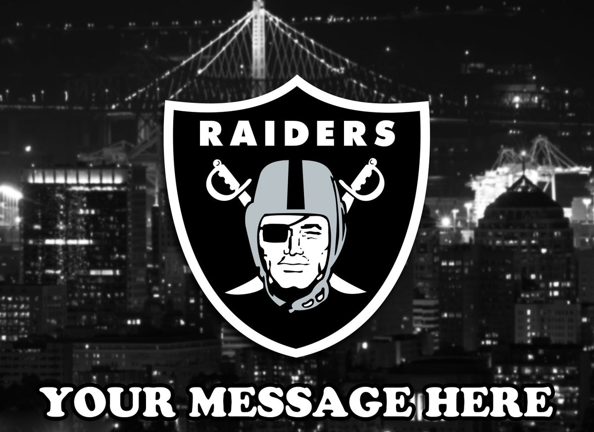 Las Vegas Oakland Raiders Edible Image Cake Topper Personalized Birthday Sheet Decoration Custom Party Frosting Transfer Fondant