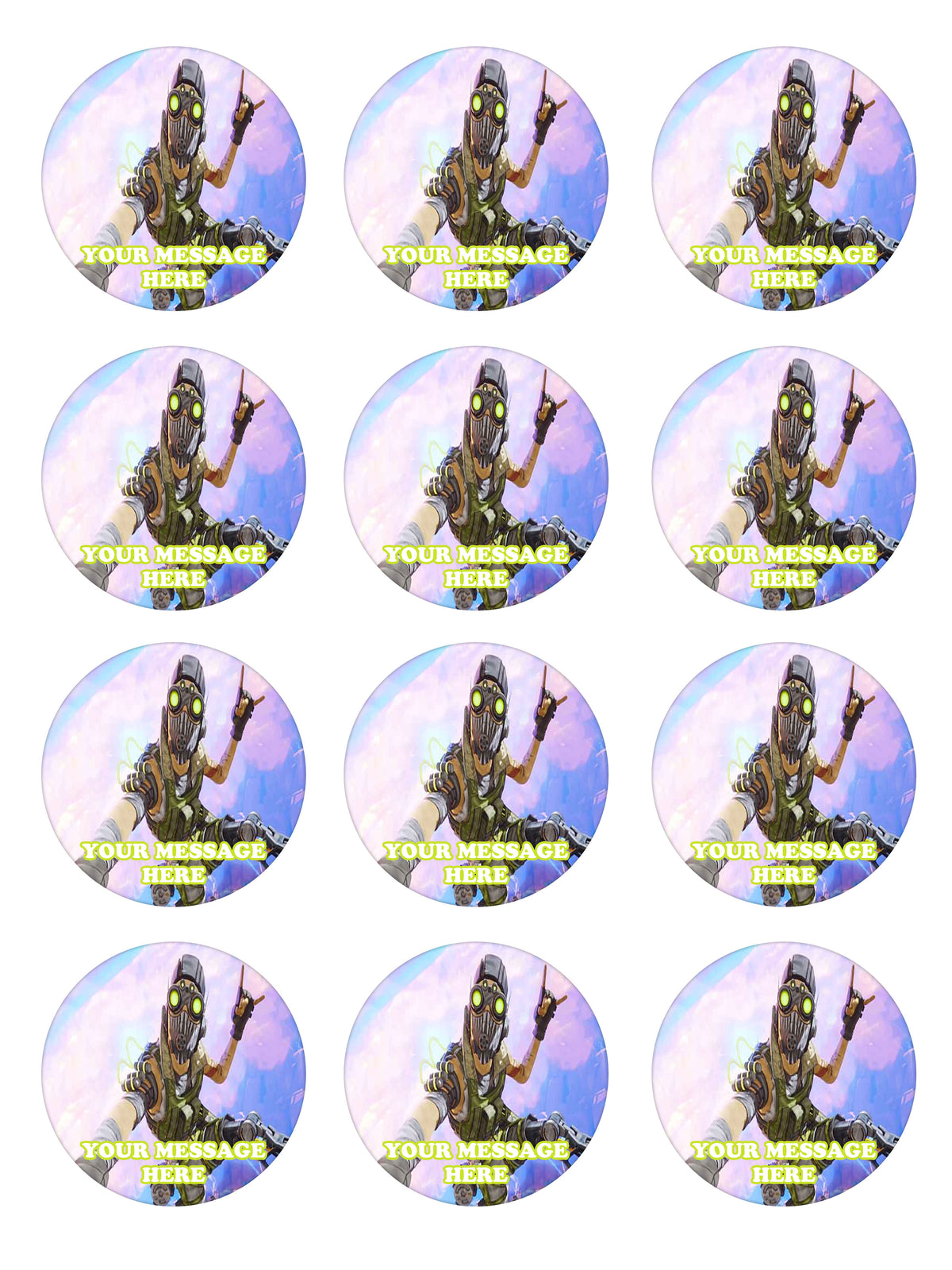 Apex Legends Party Favors Supplies Decorations Stickers 12 Pcs