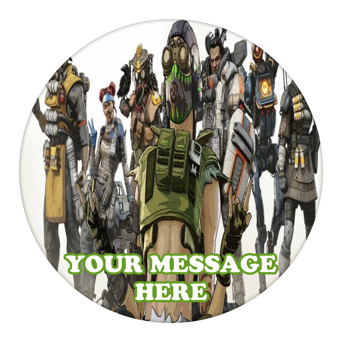 Apex Legends Edible Image Cake Topper Personalized Frosting Icing Sheet Custom Round