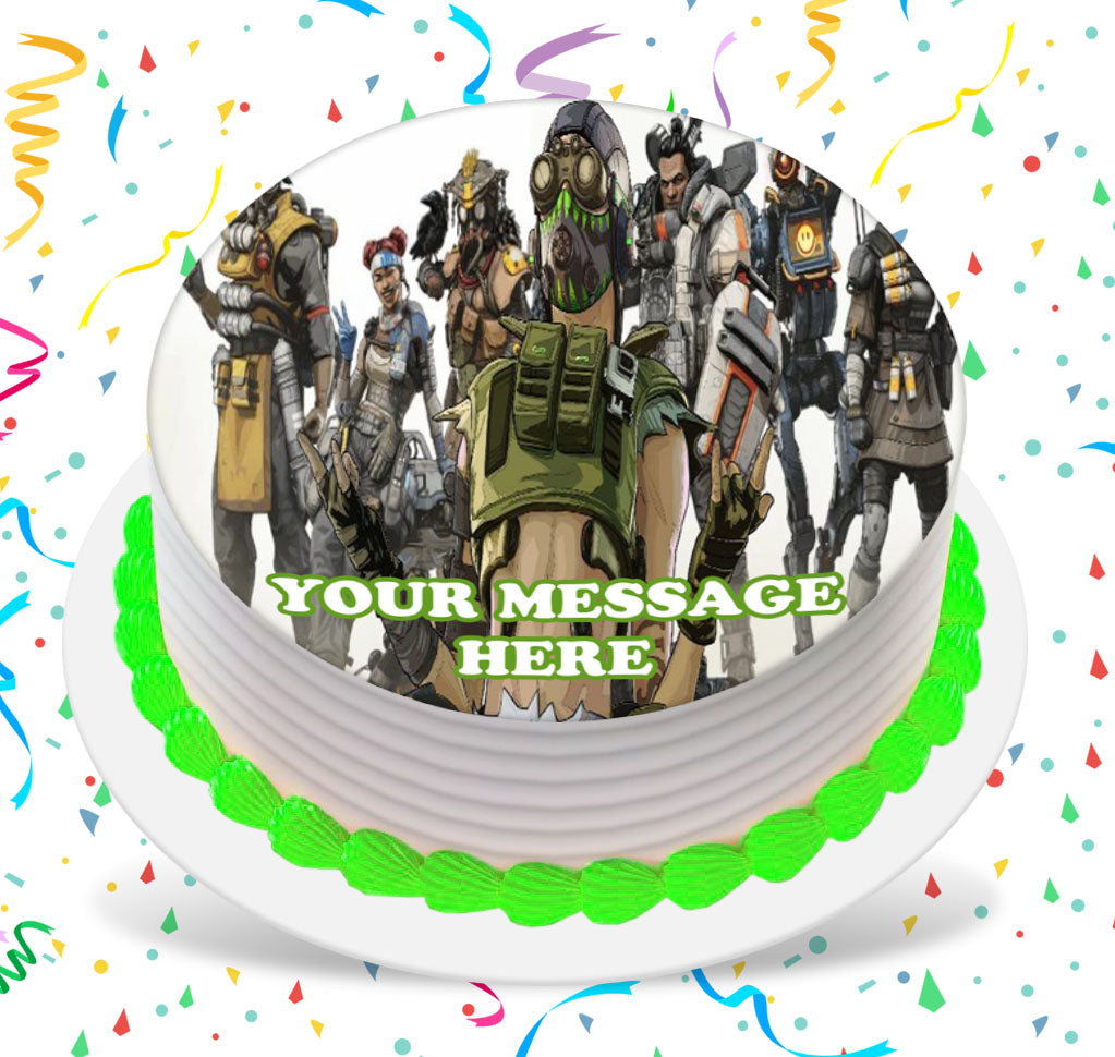 Apex Legends Edible Image Cake Topper Personalized Frosting Icing Sheet Custom Round