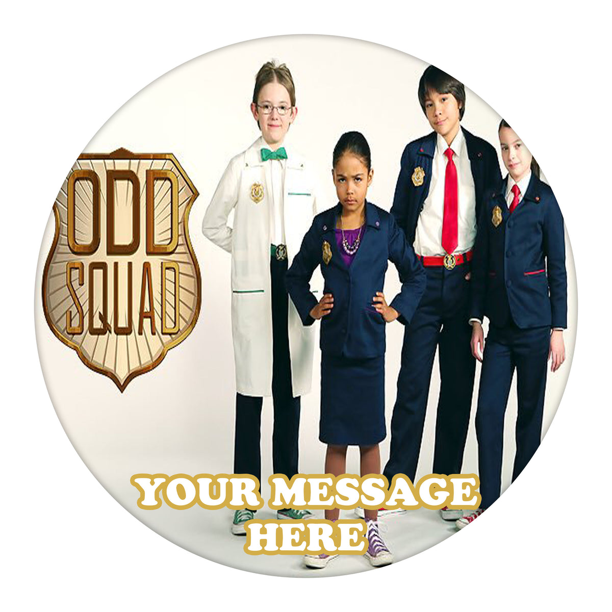 Odd Squad Edible Image Cake Topper Personalized Birthday Sheet Custom Frosting Round Circle