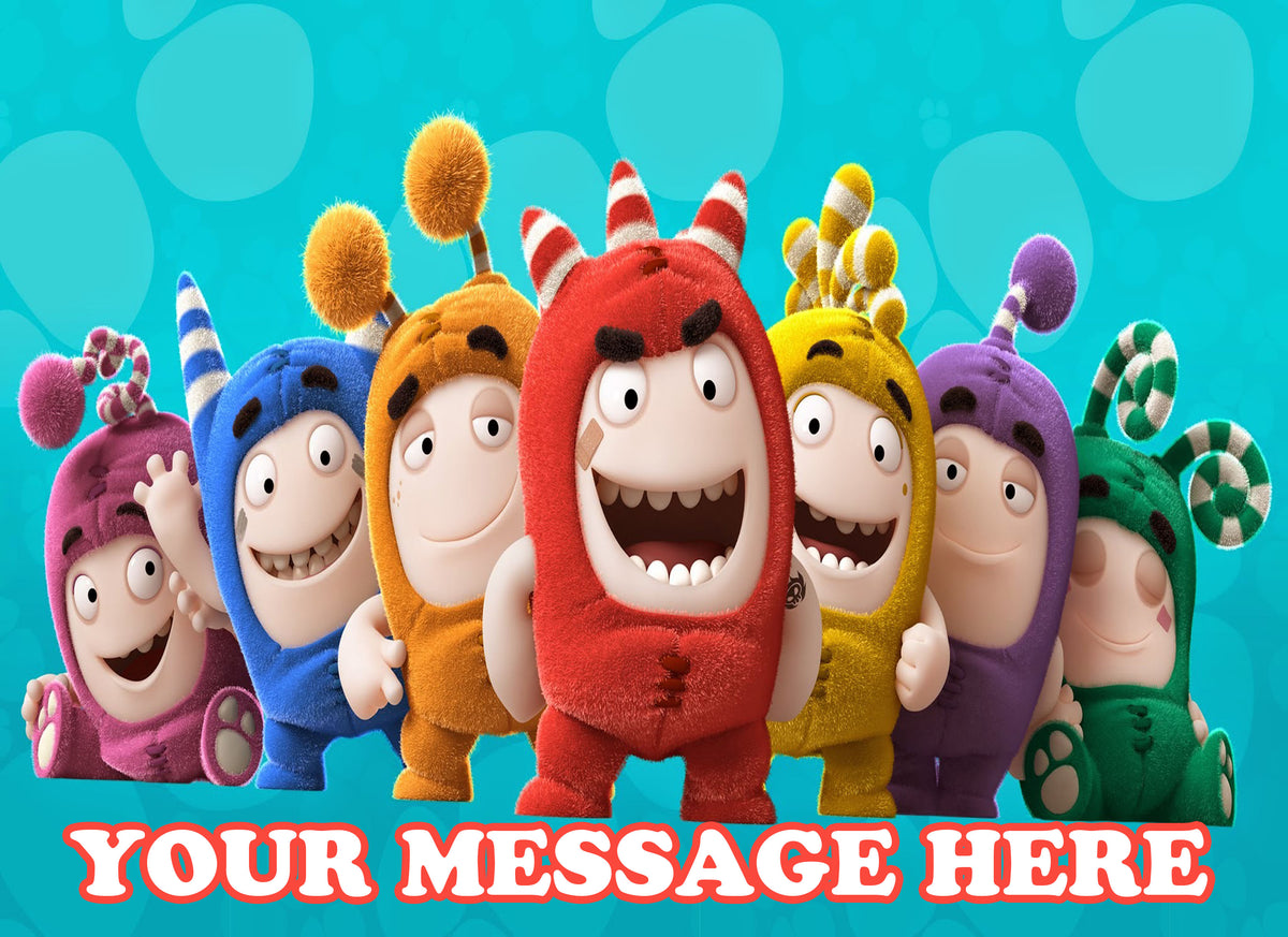 Oddbods Edible Image Cake Topper Personalized Birthday Sheet Decoration Custom Party Frosting Transfer Fondant