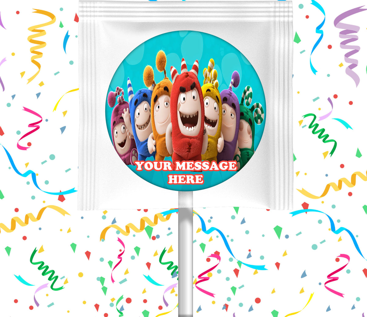 Oddbods Lollipops Party Favors Personalized Suckers 12 Pcs