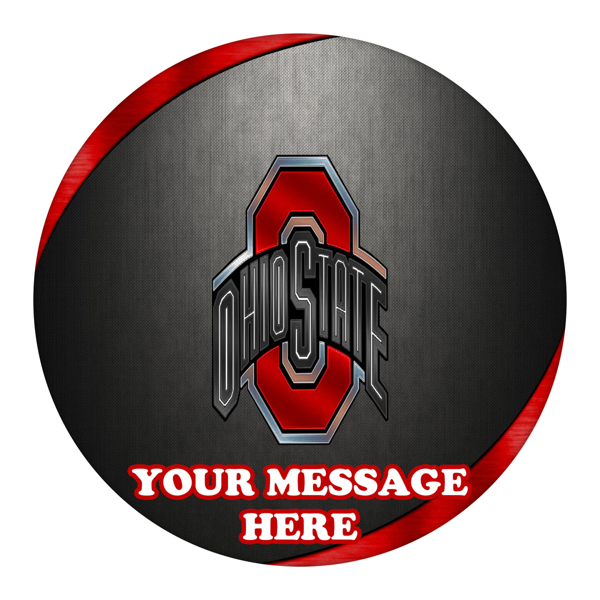 Ohio State Buckeyes Edible Image Cake Topper Personalized Birthday Sheet Custom Frosting Round Circle
