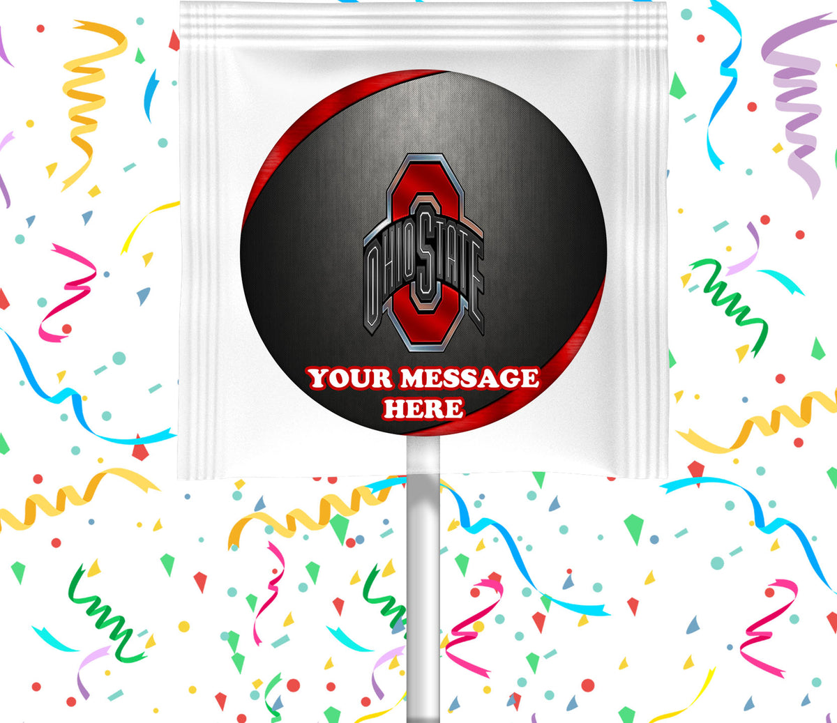 Ohio State Buckeyes Lollipops Party Favors Personalized Suckers 12 Pcs
