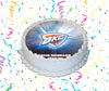 Oklahoma City Thunder Edible Image Cake Topper Personalized Birthday Sheet Custom Frosting Round Circle