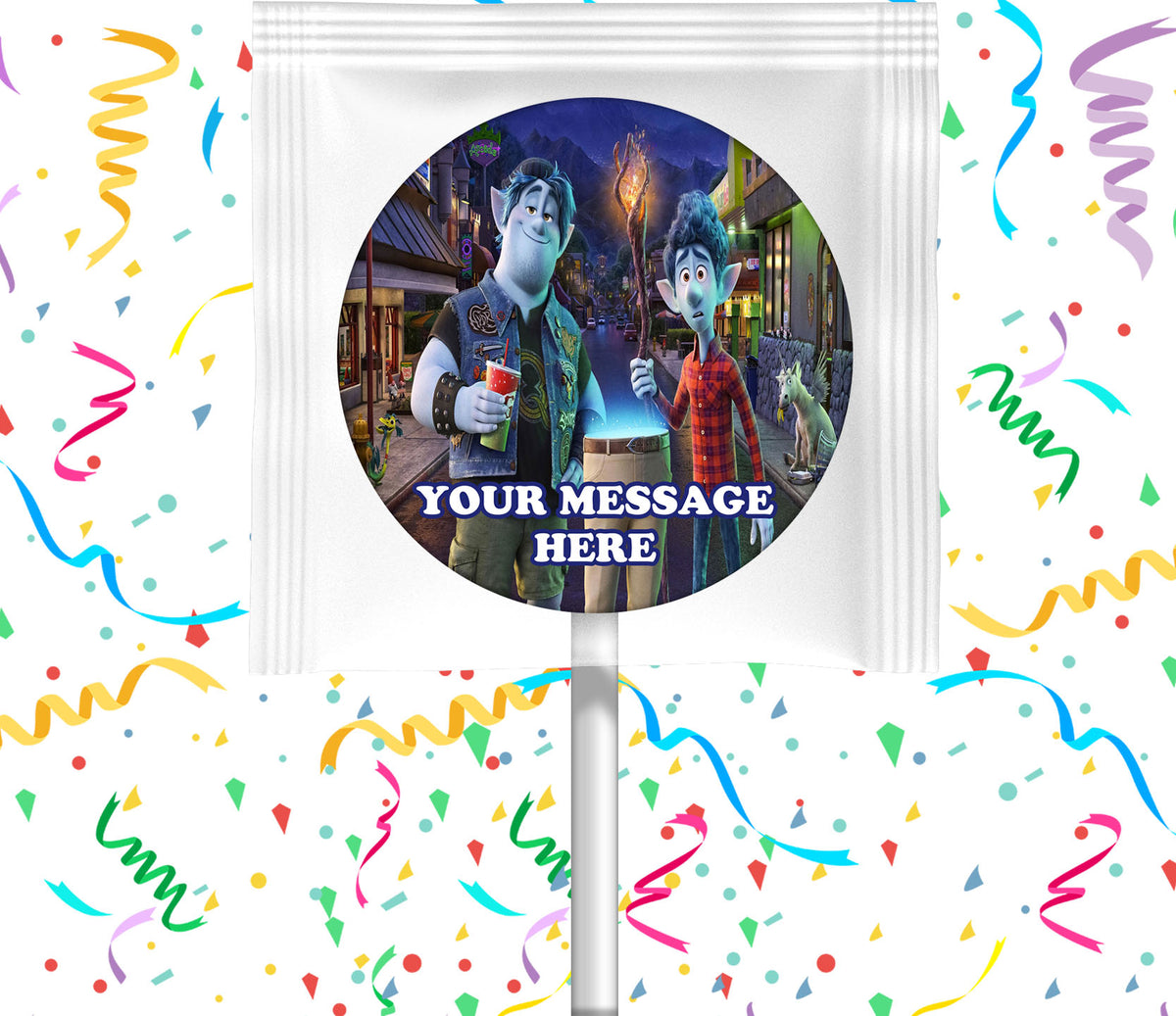 Onward Lollipops Party Favors Personalized Suckers 12 Pcs