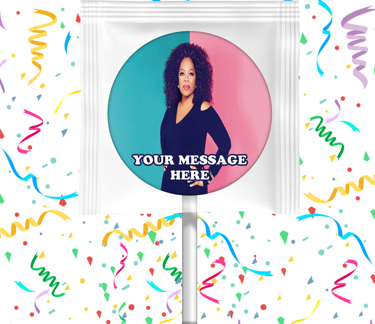 Oprah Winfrey Lollipops Party Favors Personalized Suckers 12 Pcs