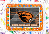 Oregon State Beavers Edible Image Cake Topper Personalized Birthday Sheet Decoration Custom Party Frosting Transfer Fondant