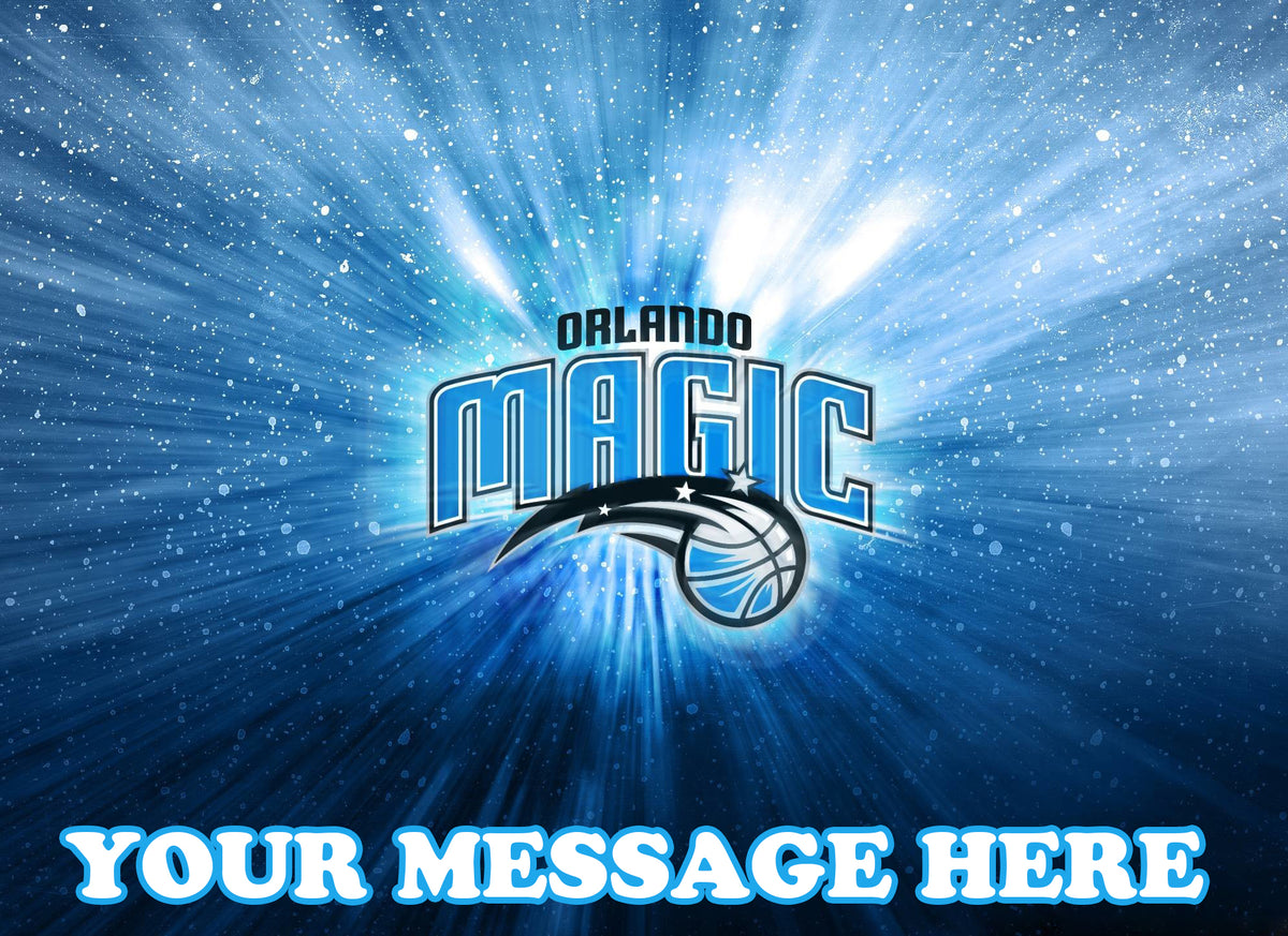 Orlando Magic Edible Image Cake Topper Personalized Birthday Sheet Decoration Custom Party Frosting Transfer Fondant