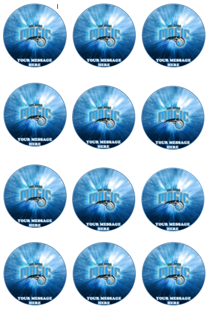 Orlando Magic Edible Cupcake Toppers (12 Images) Cake Image Icing Sugar Sheet Edible Cake Images