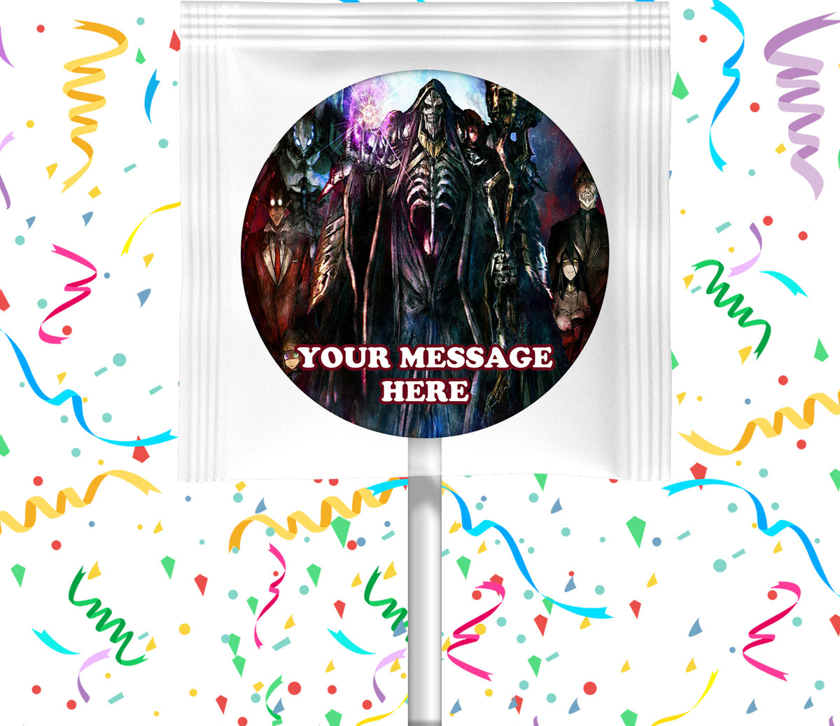 Overlord Lollipops Party Favors Personalized Suckers 12 Pcs