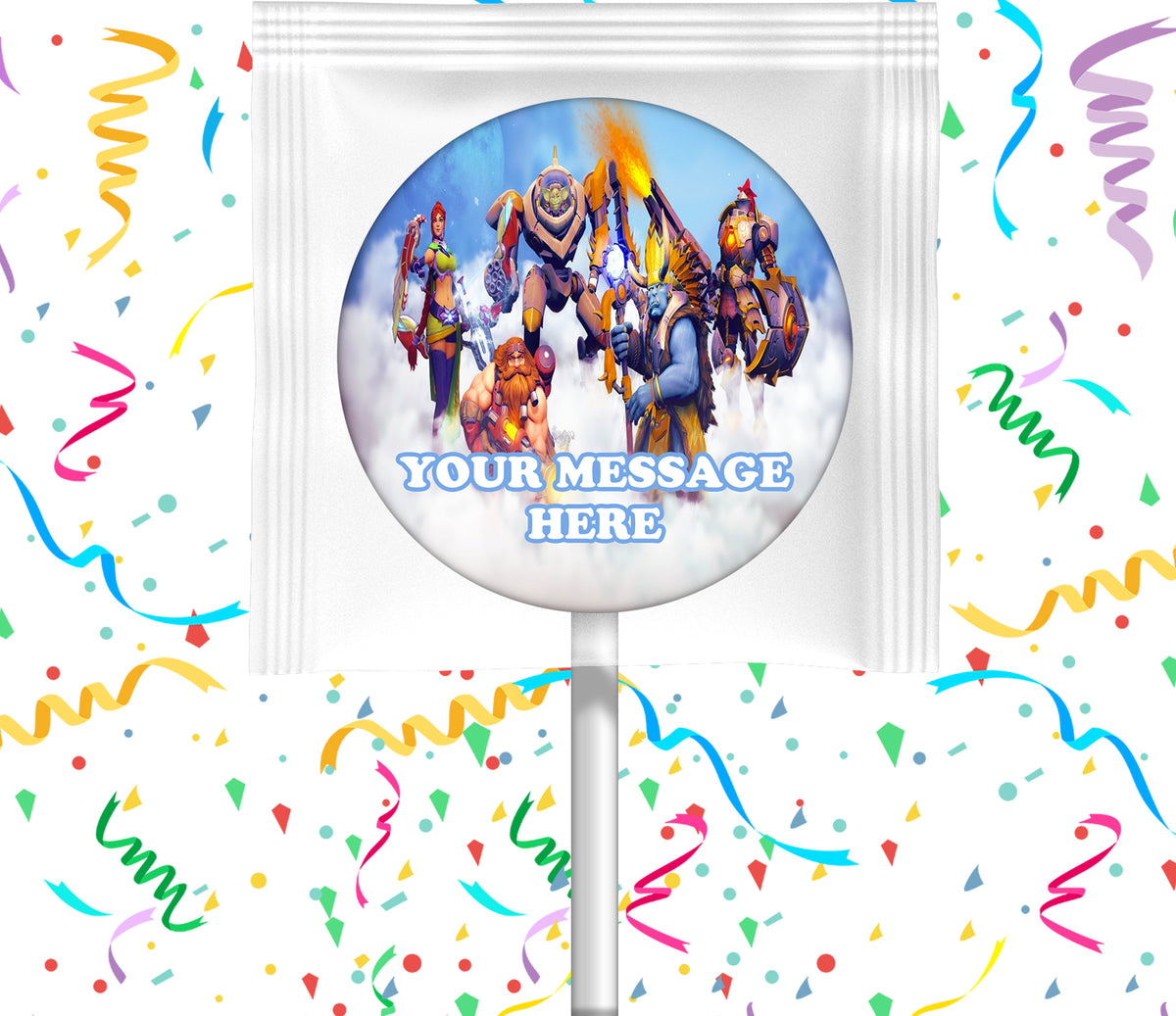 Paladins Lollipops Party Favors Personalized Suckers 12 Pcs