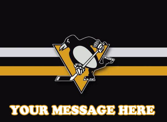 Pittsburgh Penguins Edible Image Cake Topper Personalized Birthday Sheet Decoration Custom Party Frosting Transfer Fondant