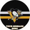 Pittsburgh Penguins Edible Image Cake Topper Personalized Birthday Sheet Custom Frosting Round Circle